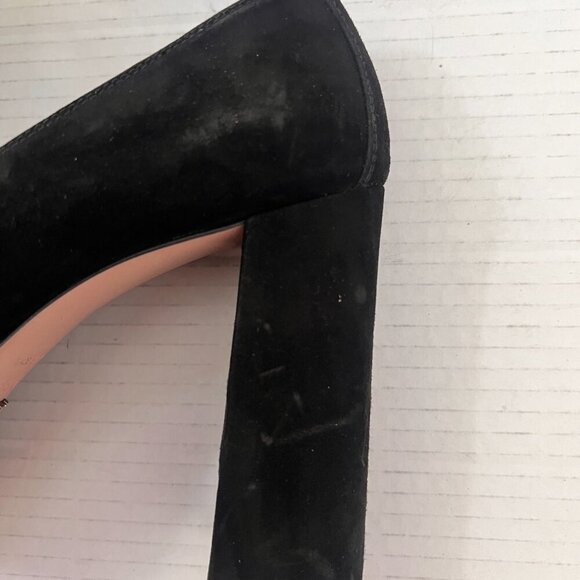 Prada Suede fringe block heels shoes size 38.5 - Picture 11 of 11